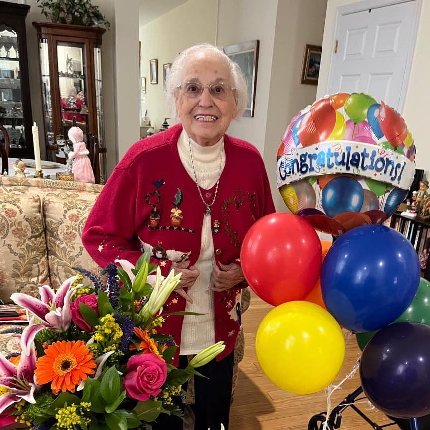 A winner of the annual giveaway.