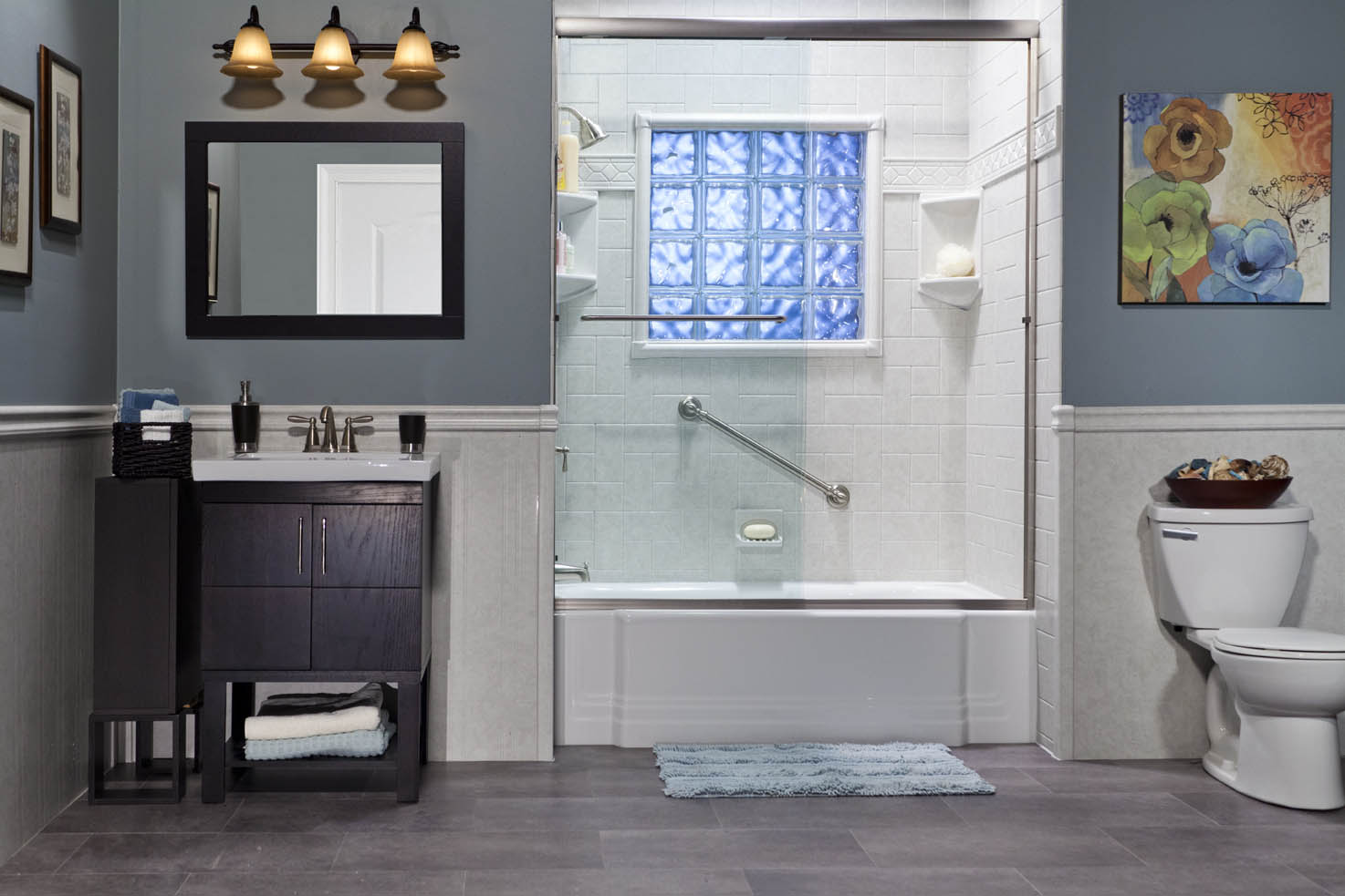 Profession bathroom surround remodel in Vienna, MD