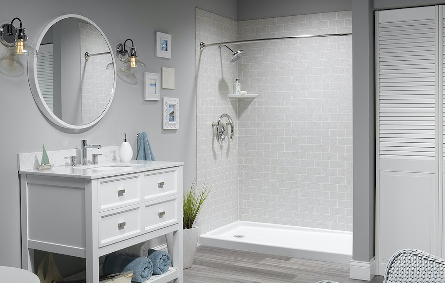 Bathroom in Magnolia, DE after a shower remodel